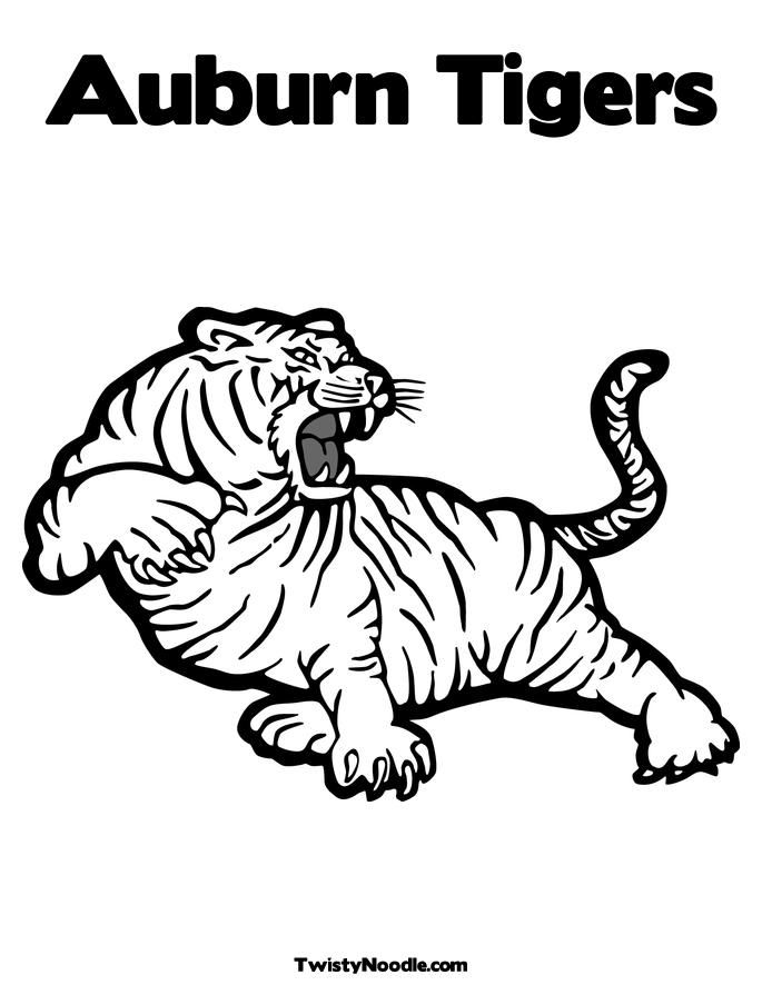 auburn's logo Colouring Pages
