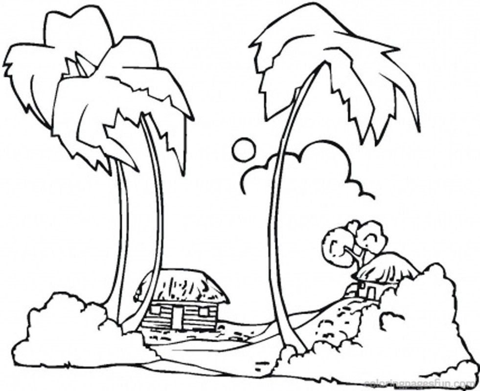 beach house coloring pages - photo #46