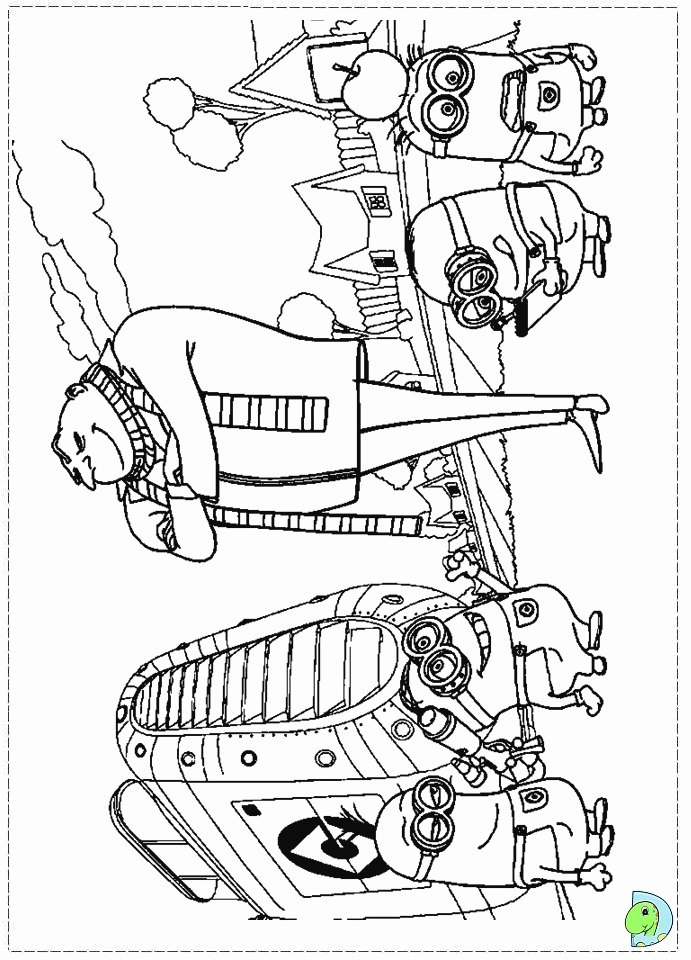 Despicable Me Coloring Pages To Print Coloring Home