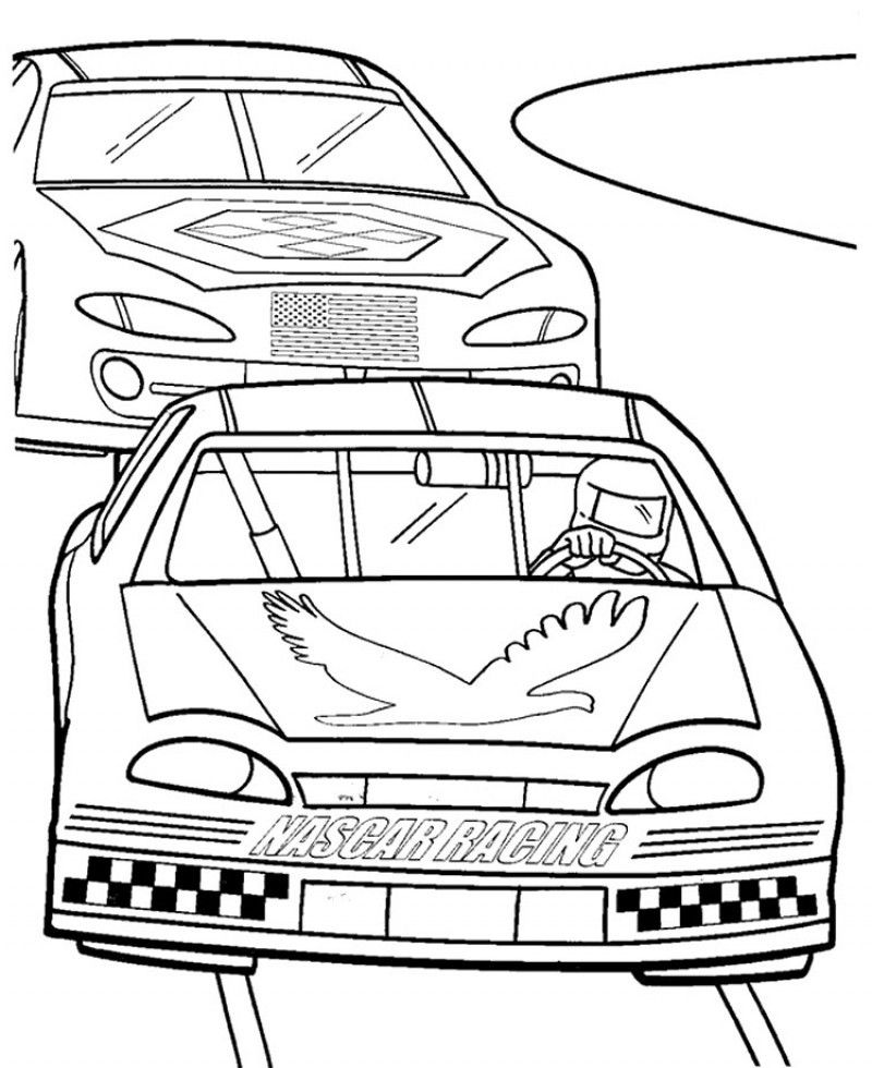 nascar car 4 coloring pages to print - photo #31