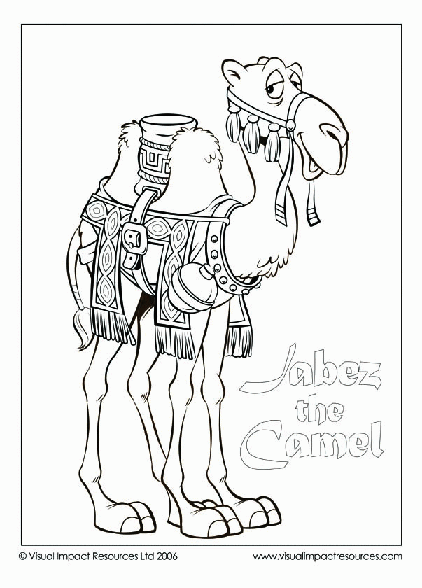 Jabez the Camel - Graham Kennedy Coloring Page
