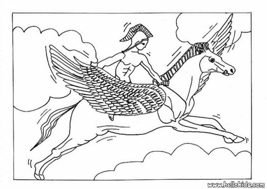 Greek Mythology Coloring Page - Coloring Home