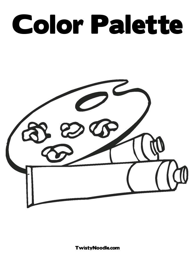 paint brush coloring pages - photo #48