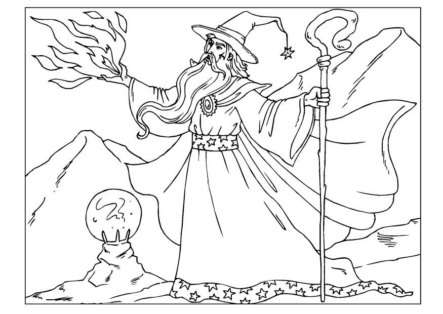 Coloring page wizard - img 22602.
