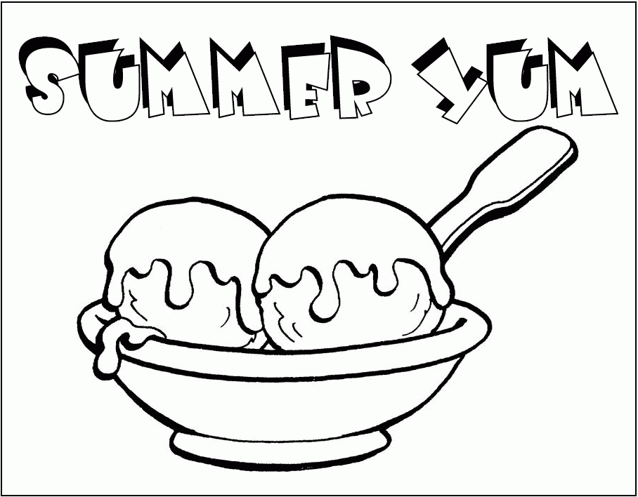 Ice Cream Sundae Coloring Pages | Find the Latest News on Ice 