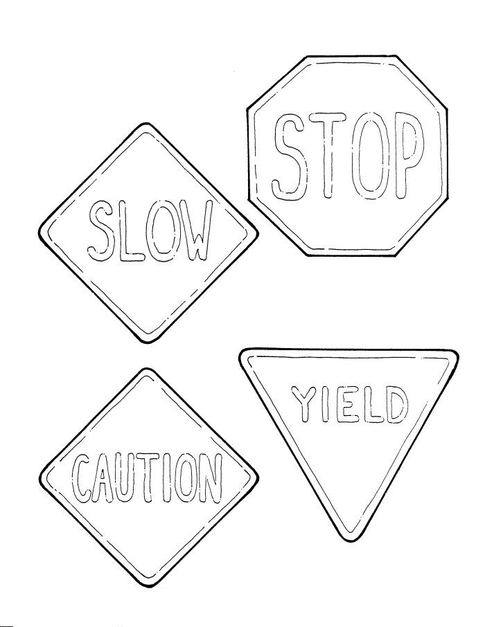 Safetysigns Colouring Pages
