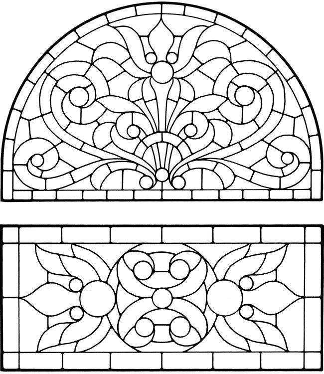 Stained Glass Window Coloring Pages - Coloring Home