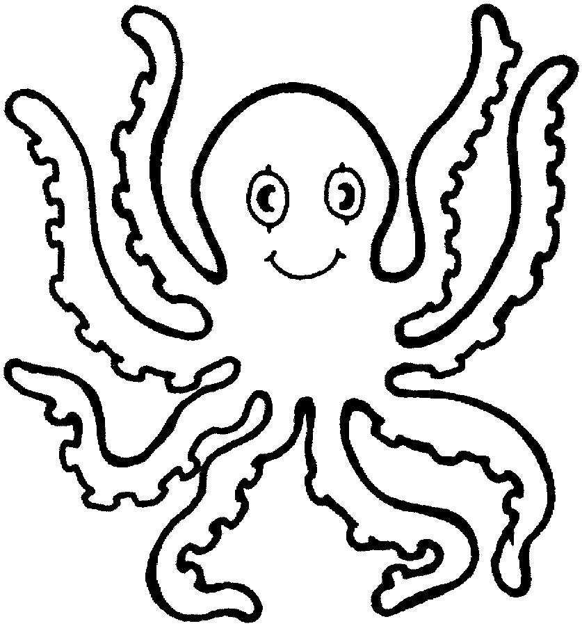 Printable Octopus Coloring Pages | animalgals