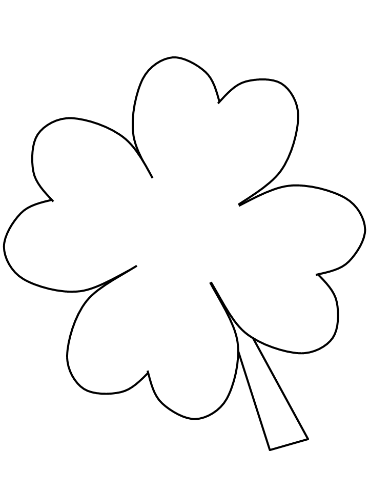 Printable Clover Patrick Coloring Pages