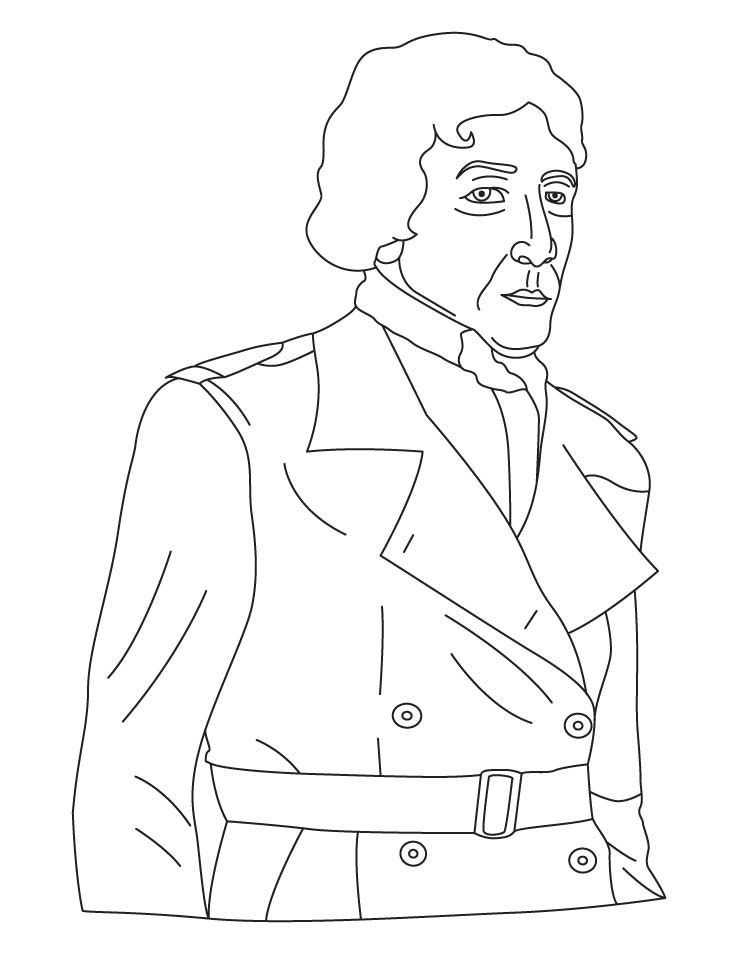 Benedict Arnold Coloring Page Sketch Coloring Page