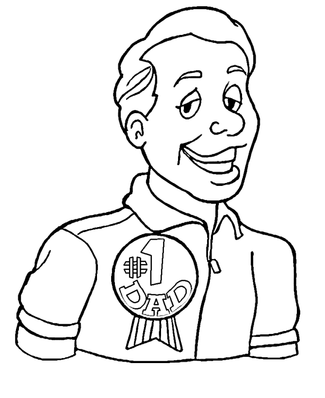 Coloring Pages About Fathers - Coloring Pages For All Ages