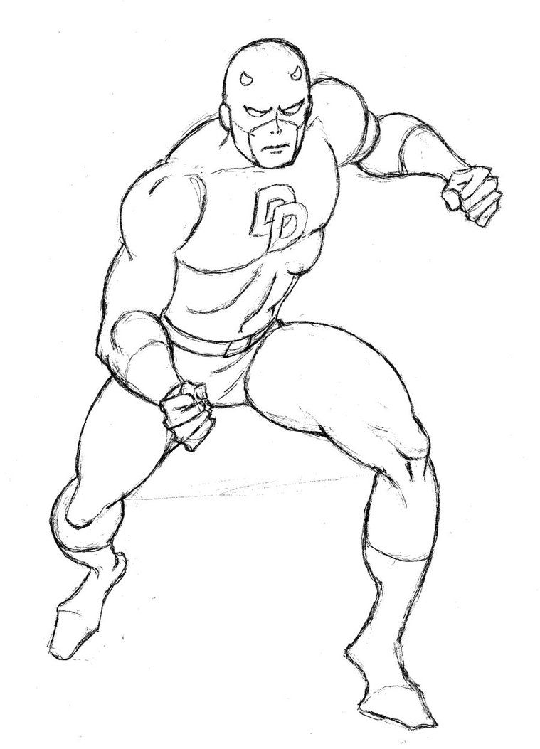 daredevil coloring pages for kids - photo #12