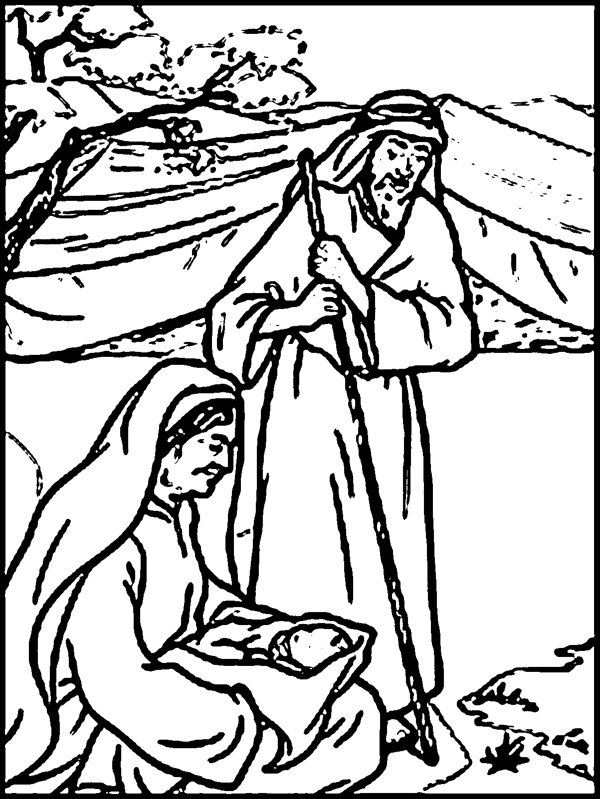 abraham and sarah printable coloring pages - photo #34