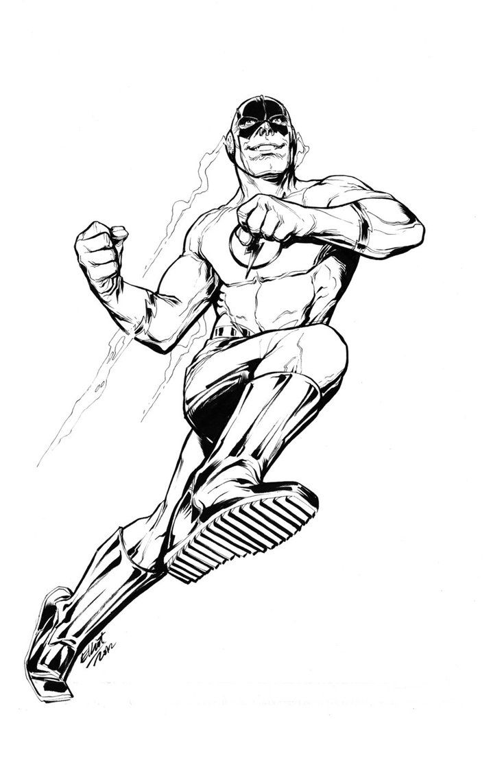 The Flash Coloring Page - Coloring Home