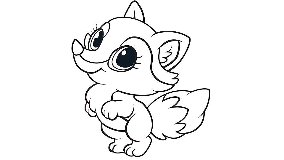 Cute Baby Fox Coloring Pages - Coloring Home