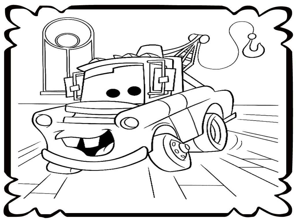 Mater Tow Truck Coloring Pages | Realistic Coloring Pages