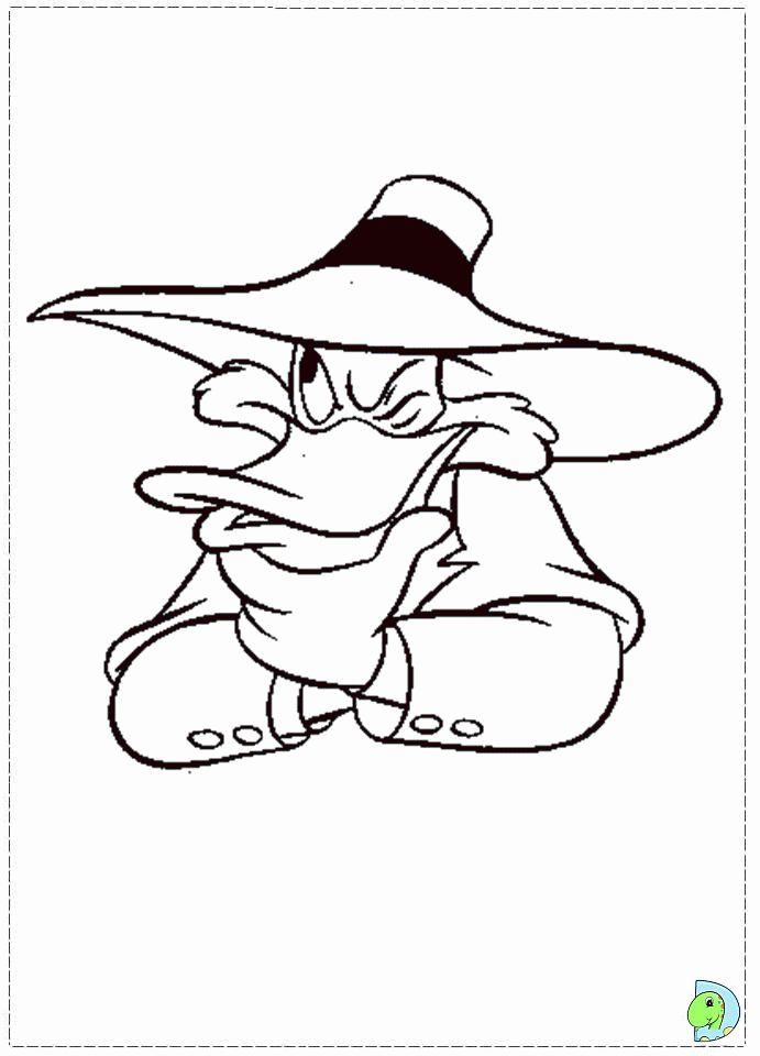  Darkwing Duck Coloring Pages with simple drawing
