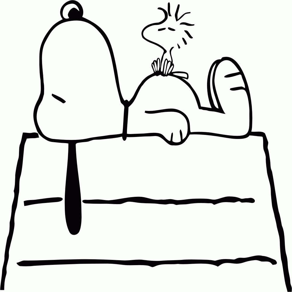 Snoopy And Woodstock Coloring Pages Coloring Home
