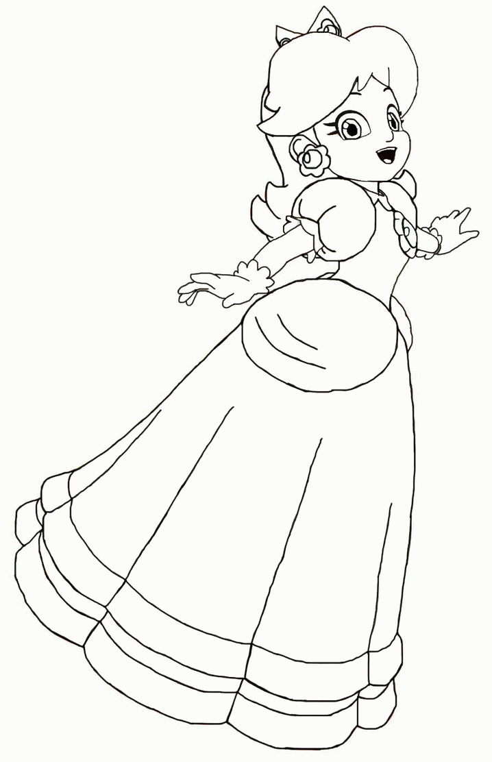 Coloring Pages To Print Of Rosalina From Mario - Coloring Home