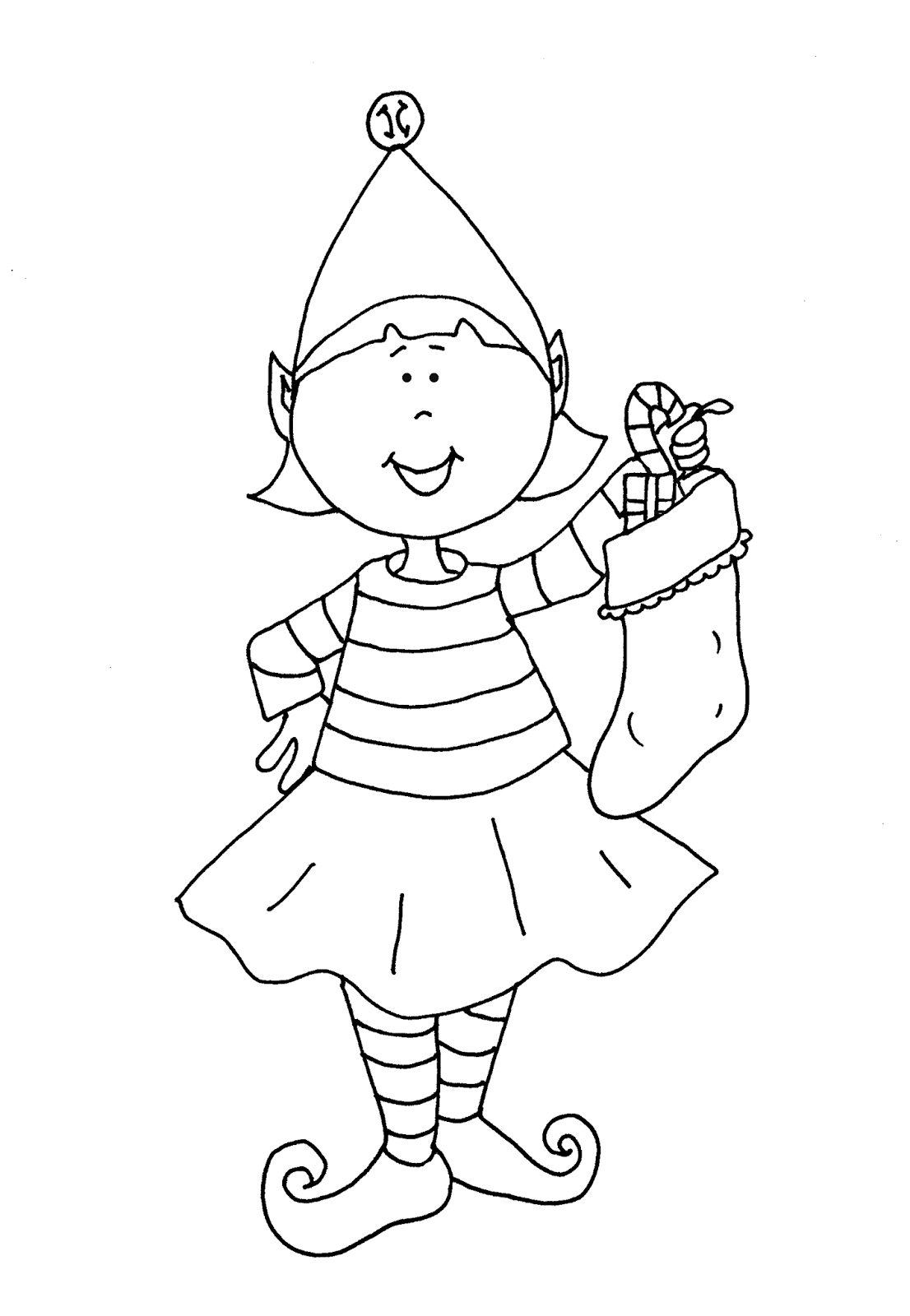 Printable Girl Elf On The Shelf Coloring Pages - Coloring Home