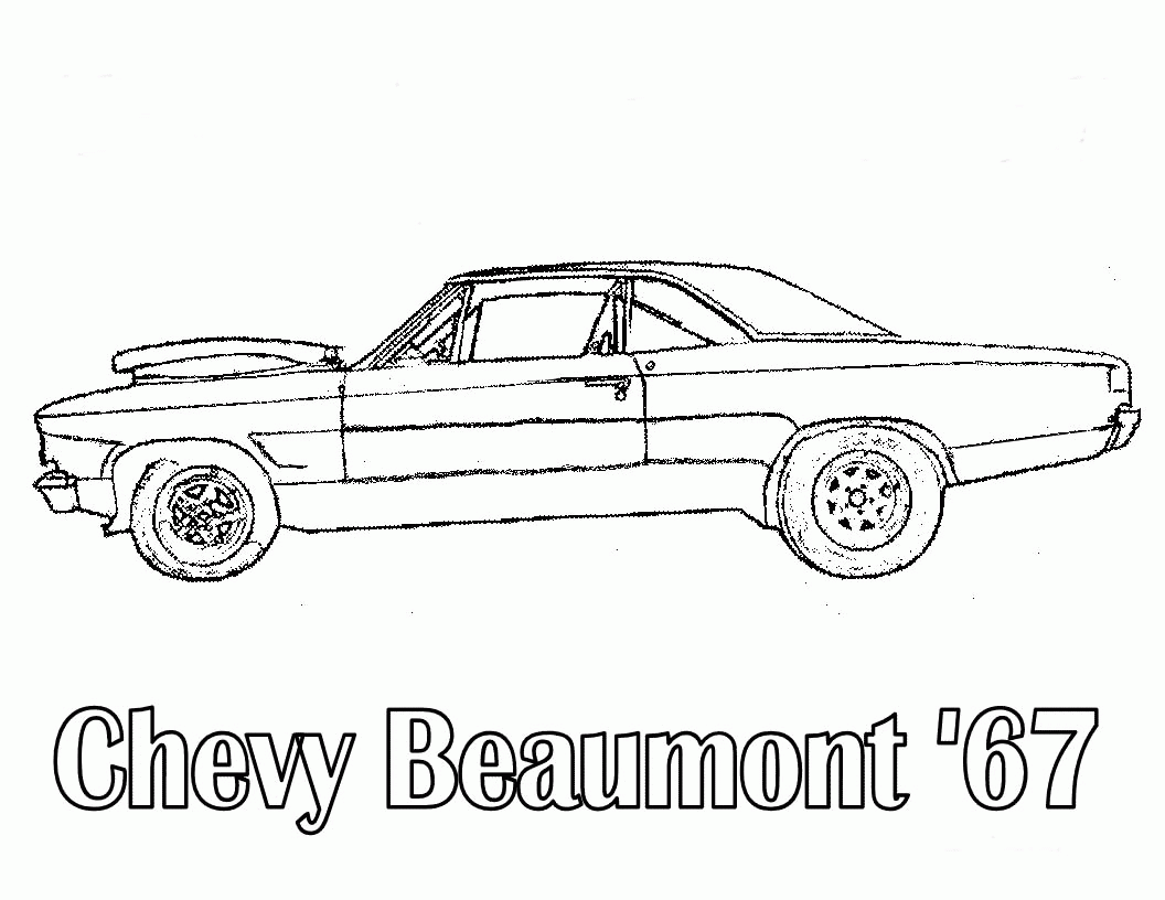 1969 Chevy Camaro Coloring Pages - Coloring Page