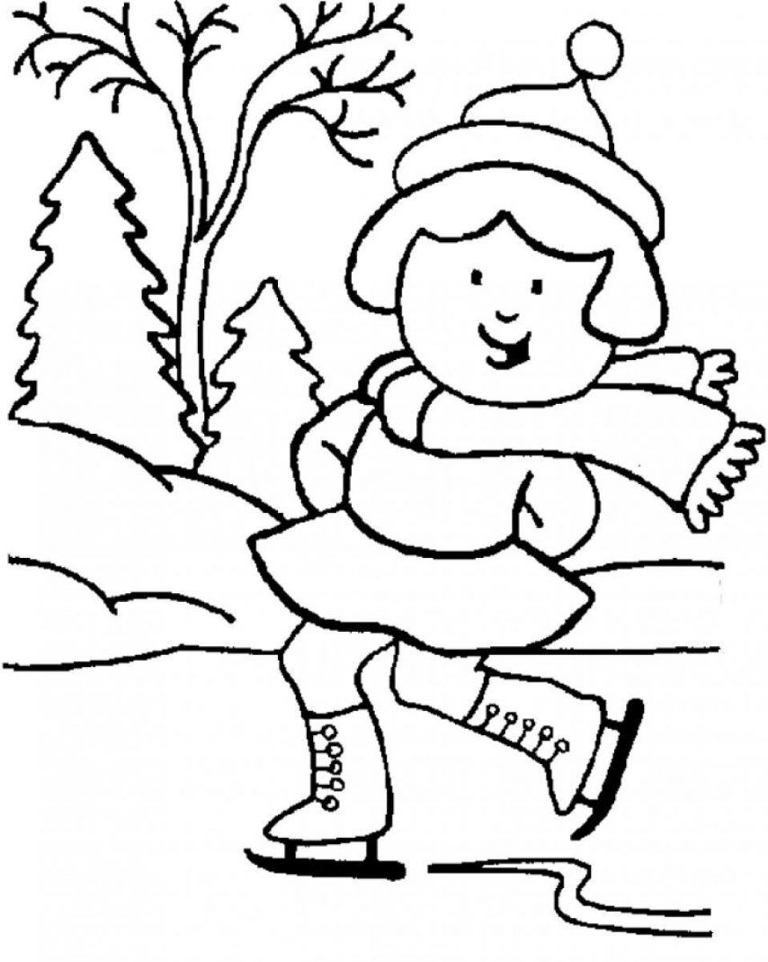 Get Free Printable Winter Coloring Pages For Preschoolers Pictures