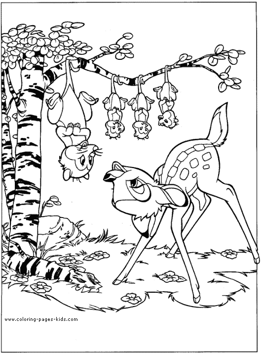 Bambi coloring pages - Coloring pages for kids!