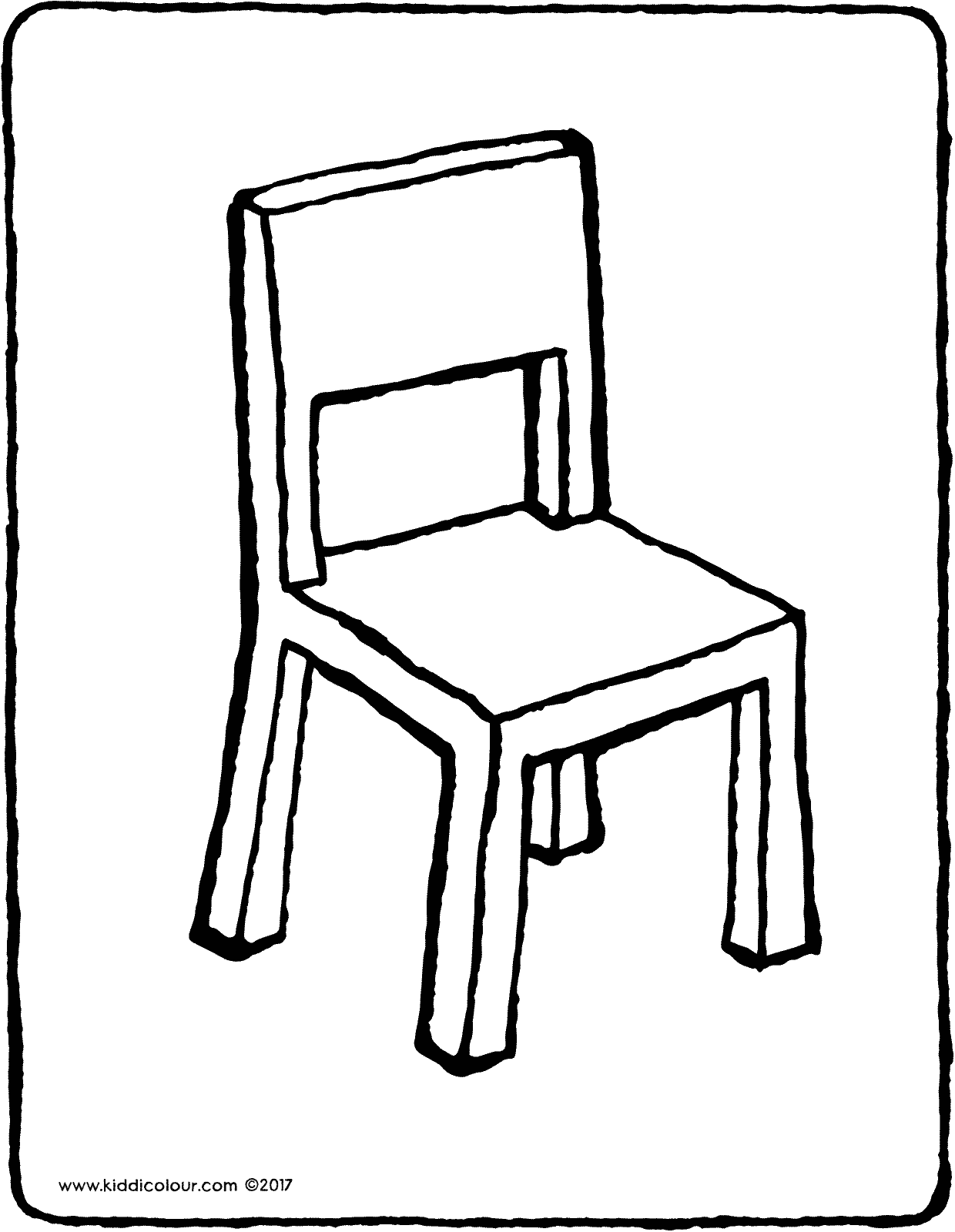 Chair clipart colouring page, Chair colouring page ...