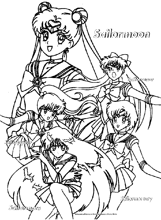 Sailor Moon Coloring Pages - Coloring Home