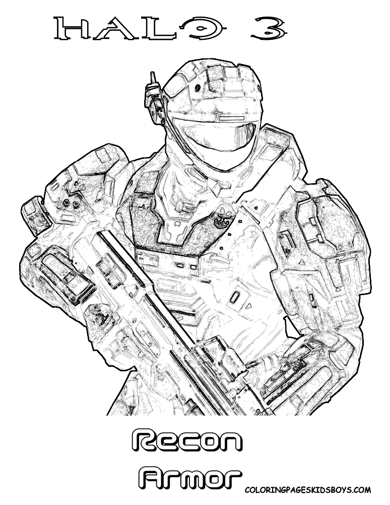 Halo 3 Coloring Pages | Halo 3| Coloring Pages Free | Halo 3 
