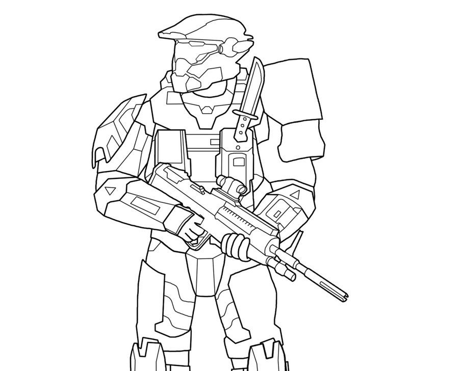 Halo Coloring Pages and Book | UniqueColoringPages