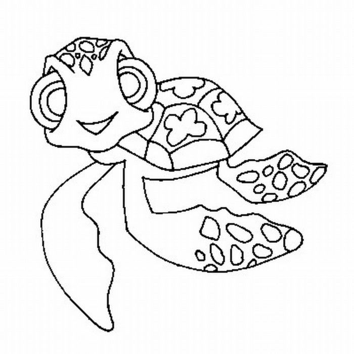 Finding Nemo Turtle Coloring Pages | 99coloring.com