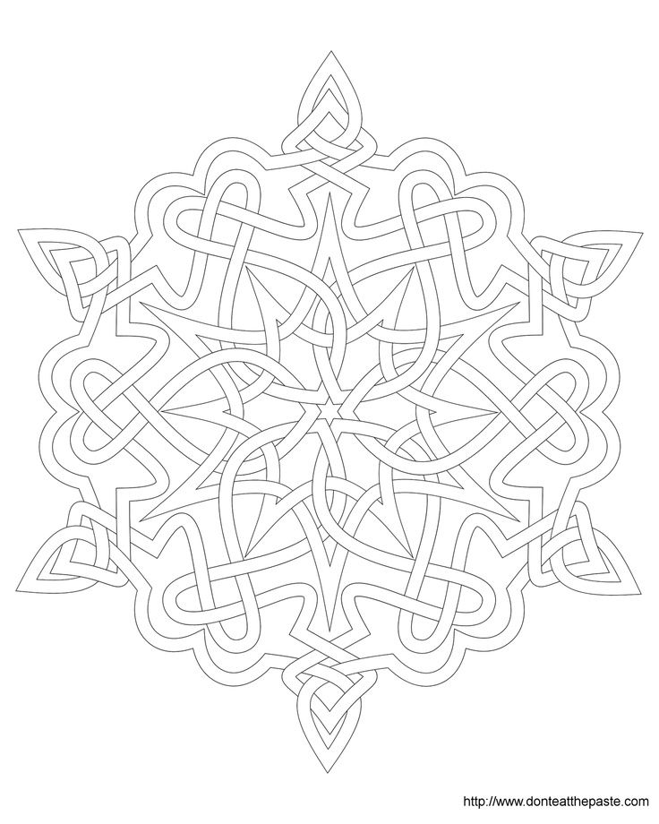 Snowflake coloring page | Scrapbooking and Card-Making