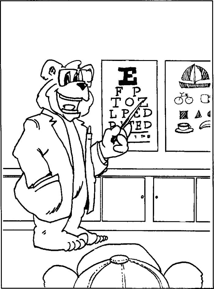 eye care Colouring Pages