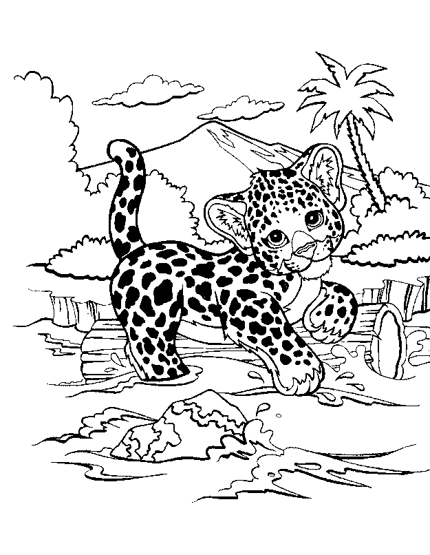Lisa Frank Coloring Page And Book Coloring Home
