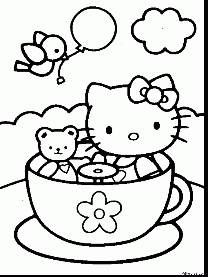 Hello Kitty Easter Coloring : Coloring Kids Free Printable ...