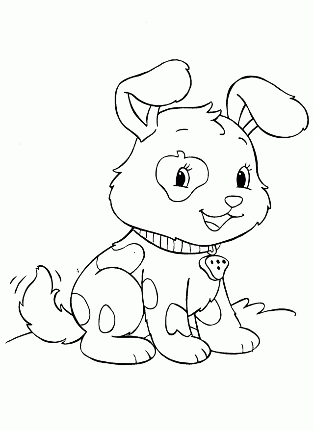 Baby Puppy Coloring Pages Home Cute Dogs