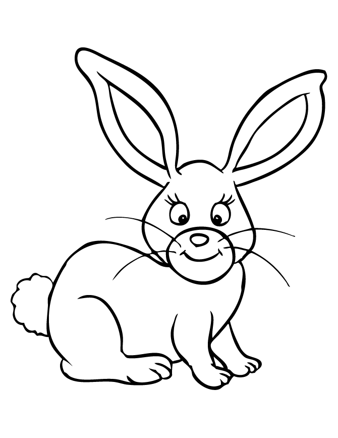 Bunny Rabbit Coloring Pages Home Cute Page Free Printable Rabbits