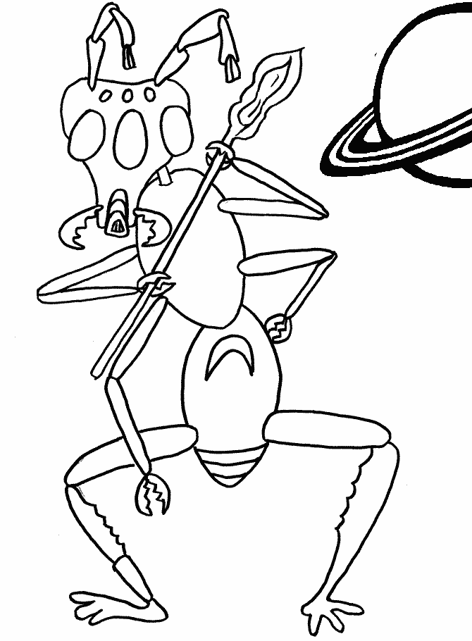 Coloring Pages Aliens - Coloring Home