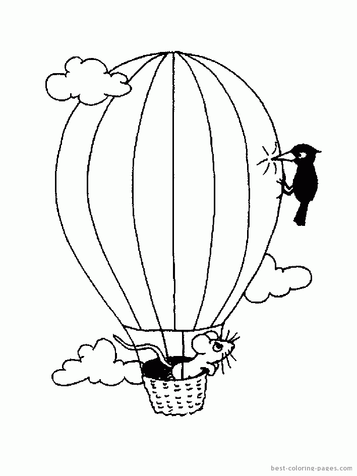 Balloon Template Printable Coloring Home