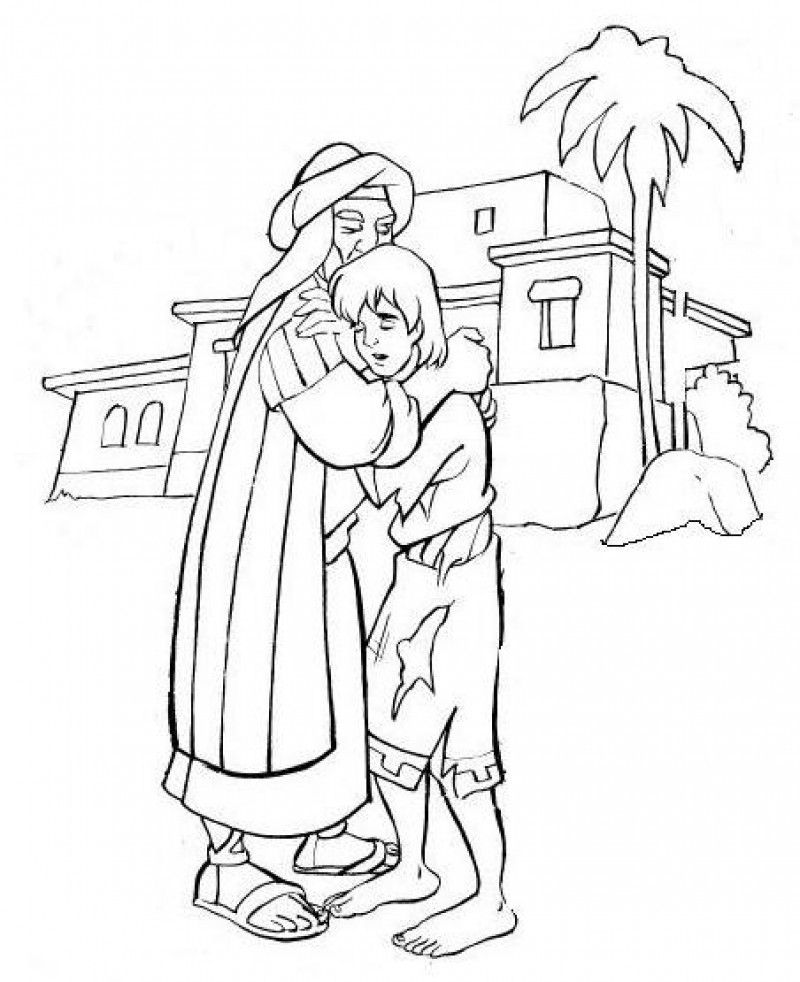 429 Cute Prodigal Son Coloring Page Free with Printable