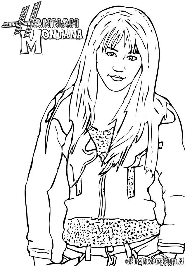Hannah-Montana8 - Printable coloring pages