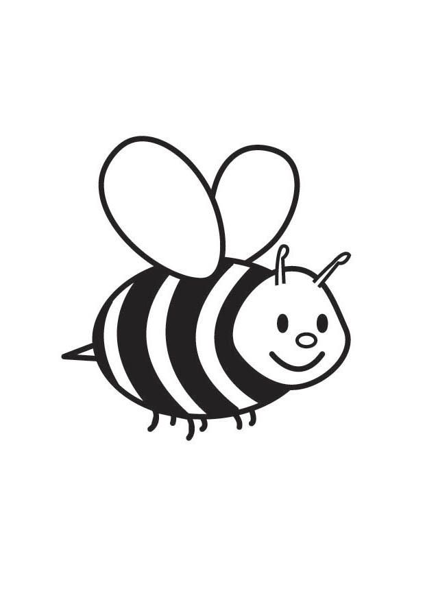 Coloring page Bee - img 17703.