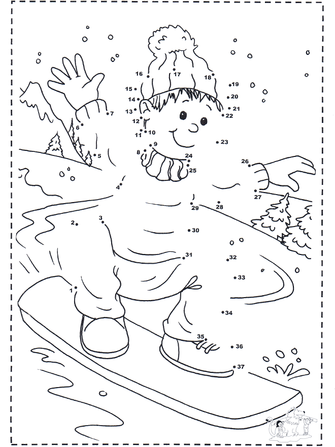 Get Winter Coloring Pages By Number Images | Best Coloring Animal