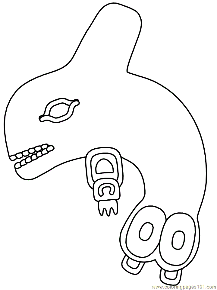 Coloring Pages Aboriginal whale (Mammals > Whale) - free printable 