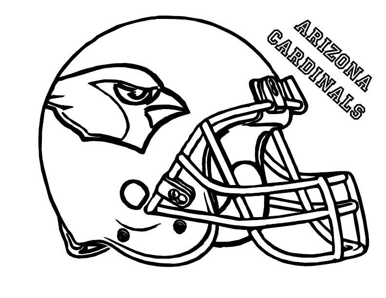 Simple Football Helmet Coloring Pages Nfl with simple drawing