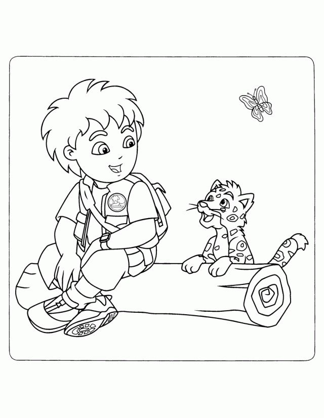 Go Diego Go 01 13 Png 281095 Go Diego Coloring Pages