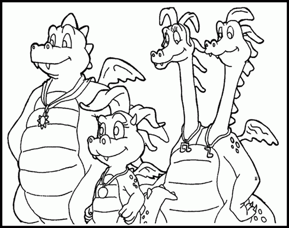 Dragon Tales Coloring Pages Coloring Home