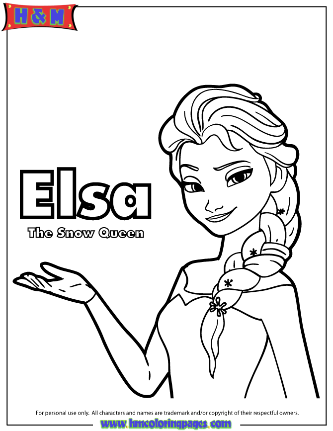Elsa Coloring Pages Frozen Anna Olaf Princess