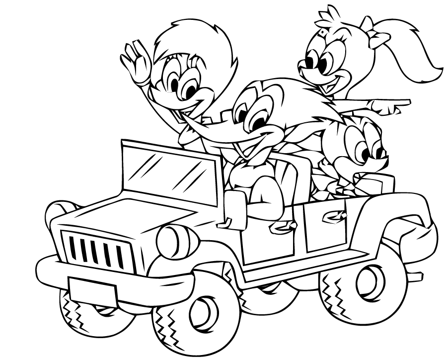 Woody The Woodpecker Coloring Pages - Coloring Home